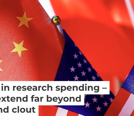 In a span of a few years, China has outstripped the U.S. in scientific publications, spending and patents. AP Photo/Andy Wong